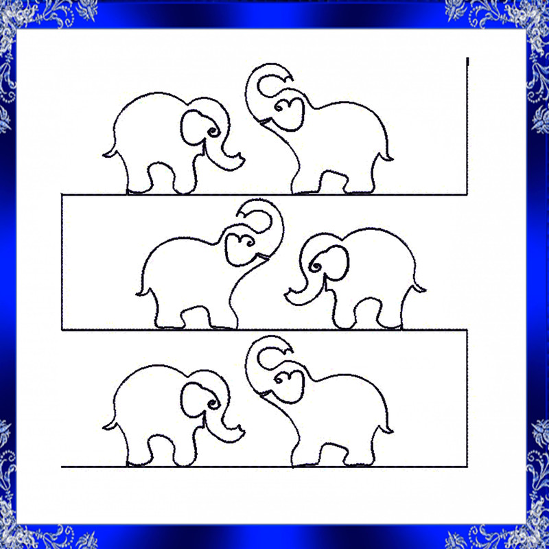 Quilting Elephant Embroidery Design Quilting Animal Machine Embroidery Design Quilting Quilting Blo 1
