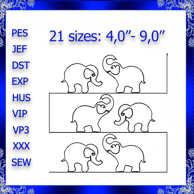 Quilting Elephant Embroidery Design Quilting Animal Machine Embroidery Design Quilting Quilting Blo 0