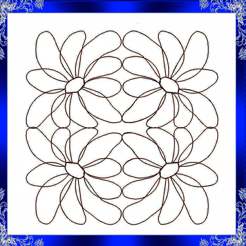 Quilting Flower Embroidery Design Quilting Swirly Machine Embroidery Design Quilting Flower Quiltin 1
