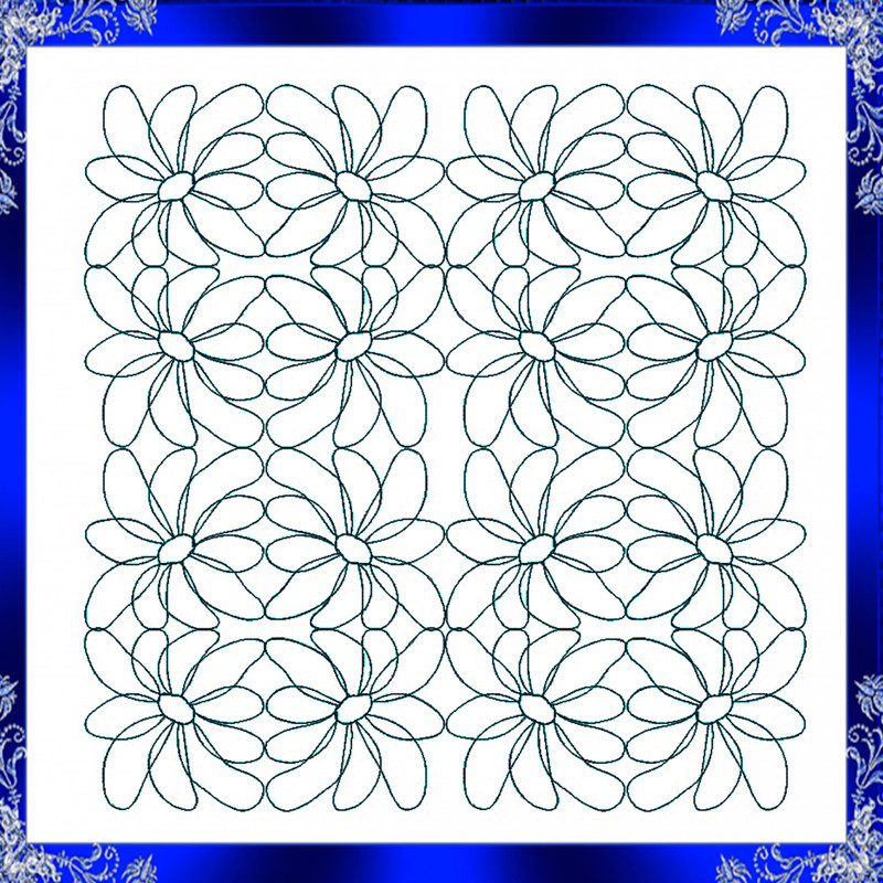 Quilting Flower Embroidery Design Quilting Swirly Machine Embroidery Design Quilting Flower Quiltin 2