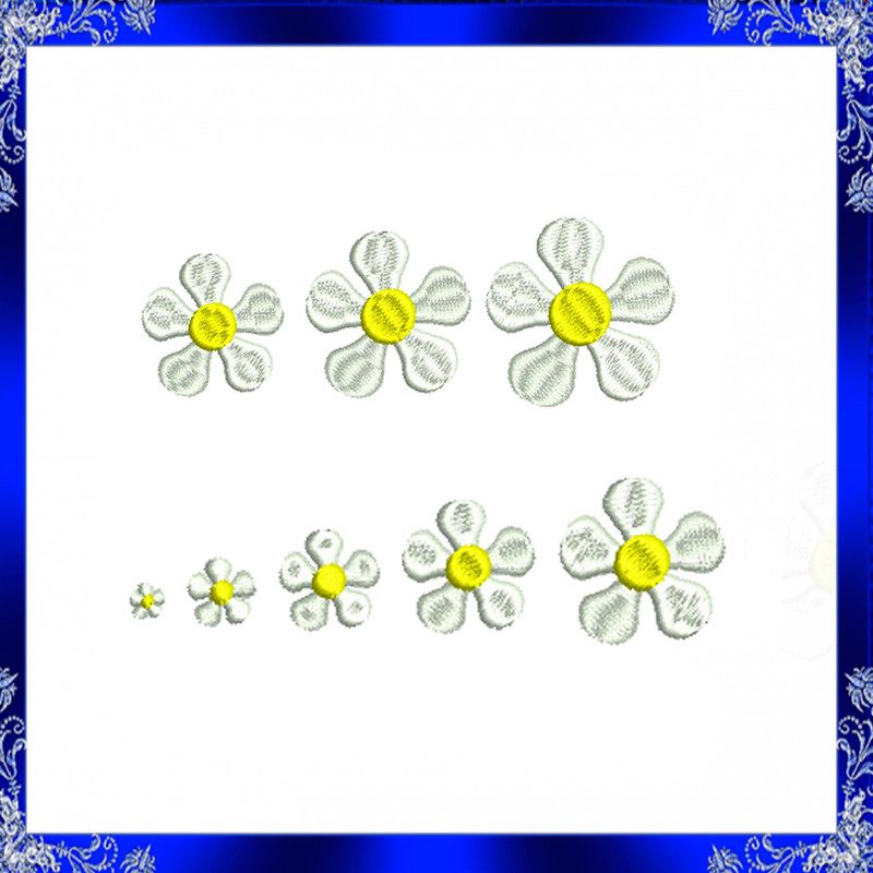 Tiny Chamomile Embroidery Design Flower Mini Machine Embroidery Design Small Flower Embroidery Desi 2