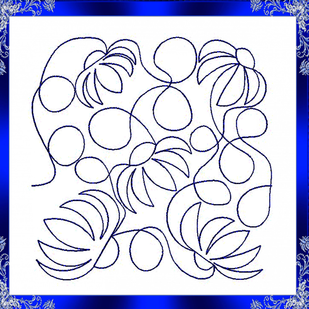 Chamomile Quilt Block Machine Embroidery Design Flower Quilting Embroidery Edge To Edge Quilting Em 1