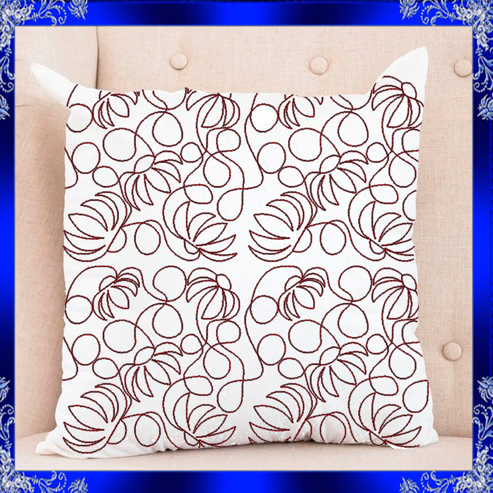 Chamomile Quilt Block Machine Embroidery Design Flower Quilting Embroidery Edge To Edge Quilting Em 3