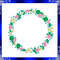 Flower Frame Embroidery Floral Wreath Frame Embroidery Wreath Floral Monogram Frame Embroidery Roun 1