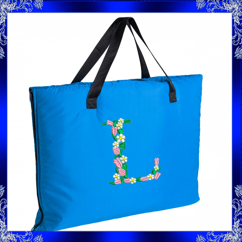 Letter L Monogram Embroidery Floral L Monogram Fancy Vine Monogram Embroidery Floral Monogram Embro 3