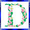 Letter D Monogram Embroidery Floral D Monogram Fancy Vine Monogram Embroidery Floral Monogram Embro 1