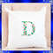 Letter D Monogram Embroidery Floral D Monogram Fancy Vine Monogram Embroidery Floral Monogram Embro 3