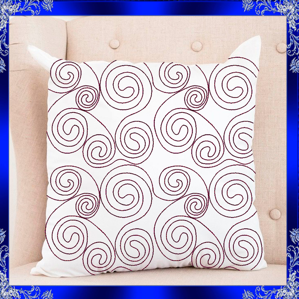 Quilting Swirls Embroidery Design Quilting Swirls Quilting Block Stipple Embroidery Stippling Quilt 4