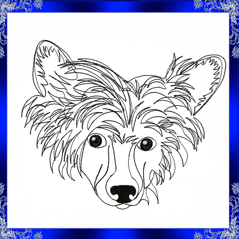 Chinese Crested Machine Embroidery Design Chinese Crested Embroidery Design Dog Machine Embroidery  1