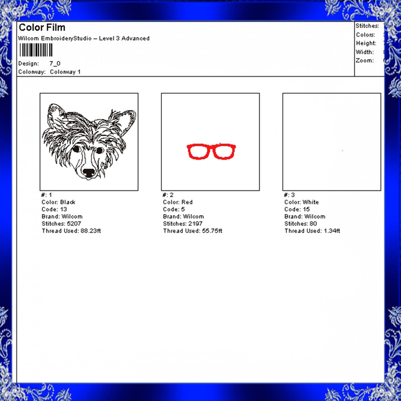 Chinese Crested Glasses Machine Embroidery Design Chinese Crested Embroidery Design Dog Glasses Mac 1