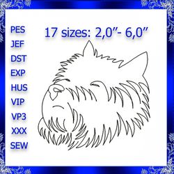 west highland terrier embroidery design highland terrier embroidery dog pug embroidery pet embroidery pet dog 435