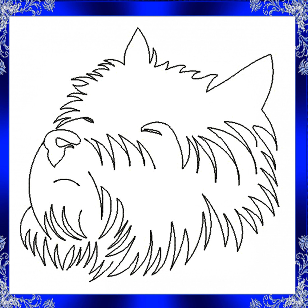 West Highland Terrier Embroidery Design Highland Terrier Embroidery Dog Pug Embroidery Pet Embroide 1