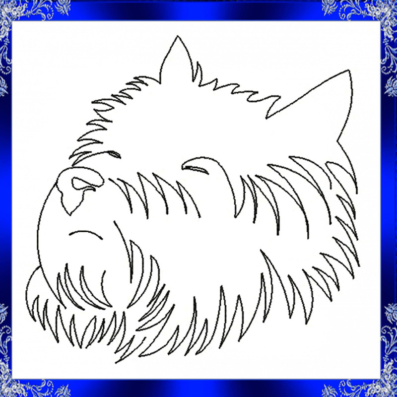 West Highland Terrier Embroidery Design Highland Terrier Embroidery Dog Pug Embroidery Pet Embroide 1