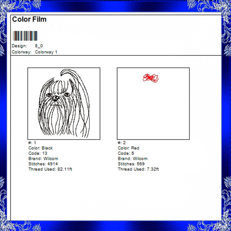 Maltese Dog Machine Embroidery Design Head Bow Embroidery Maltese Dog Head Bow Doggie 434 2