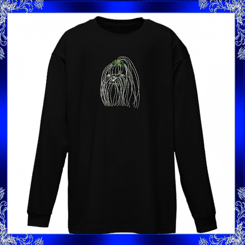 Maltese Dog Machine Embroidery Design Head Bow Embroidery Maltese Dog Head Bow Doggie 434 3