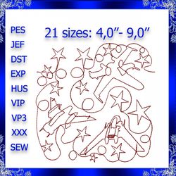 spaceship quilt block machine embroidery design space quilting block embroidery design continuous quilting embroidery de