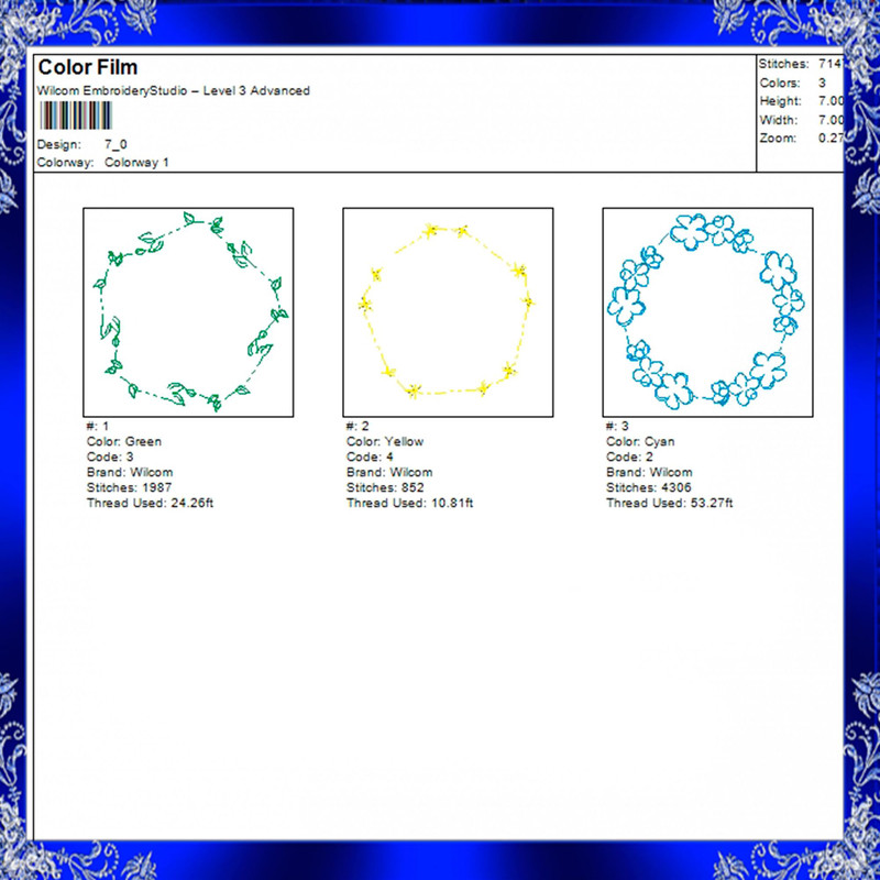 Flower Frame Embroidery Floral Wreath Frame Embroidery Wreath Floral Monogram Frame Embroidery D Fr 3