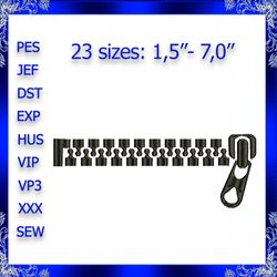 zipper machine embroidery design instant download zipper print embroidery design zip embroidery zip print 442