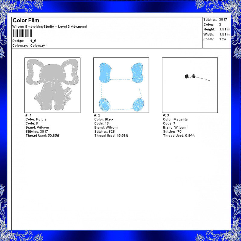 Mini Elephant Machine Embroidery Design Tiny Elephant Embroidery Small Elephant Embroidery Design B 2