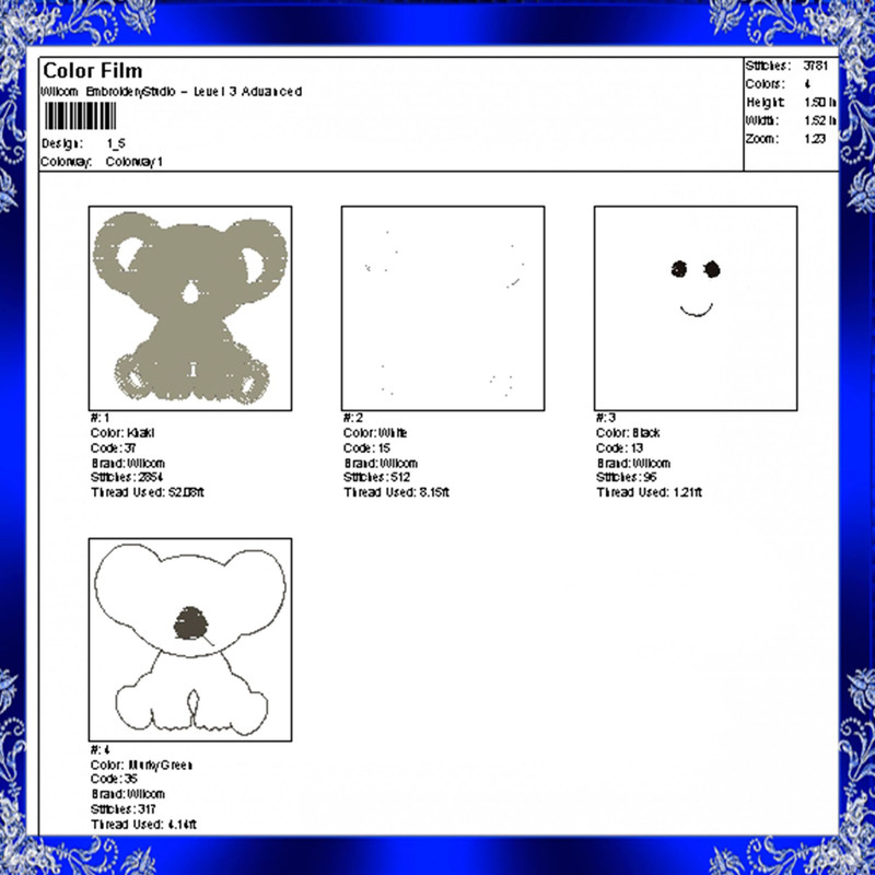 Mini Koala Embroidery Design Tiny Koala Embroidery Mini Koala Embroidery Small Koala Embroidery Emb 3