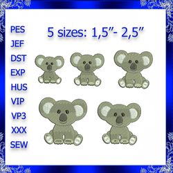 mini koala embroidery design tiny koala embroidery mini koala embroidery small koala embroidery embroidery design baby