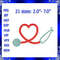 Stethoscope Machine Embroidery Design Heartbeat Stethoscope Medical Stethoscope Embroidery Nurse Em 0
