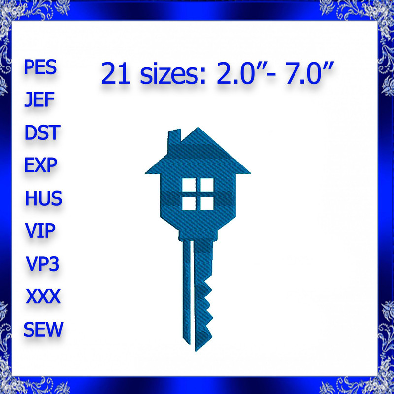 House Key Machine Embroidery Design Key Embroidery Stay Home Machine Embroidery Design Safe Social  0
