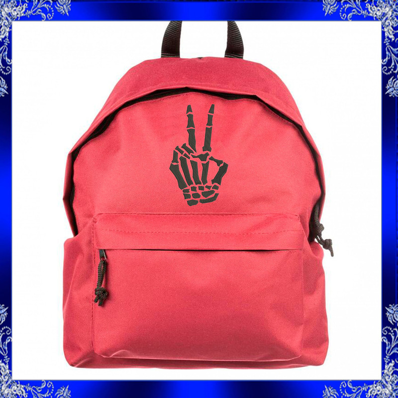 Skeleton Hand Machine Embroidery Design Skeleton Hand Peace Sign Embroidery Design Skeleton Fingers 1