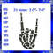 Skeleton Rock Fist Embroidery Design Rock On Embroidery Design Skeleton FIST OF ROCK Machine Embroi 0