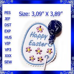 easter egg feltie ith embroidery design easter egg holder feltie in the hoop design machine embroidery design feltie eas