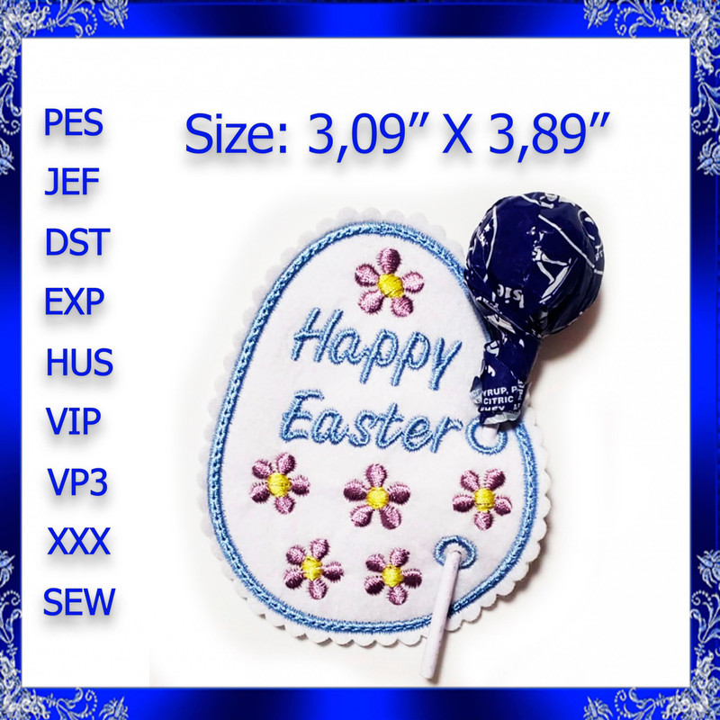 Easter Egg Feltie ITH Embroidery Design Easter Egg Holder Feltie In The Hoop Design Machine Embroid 0