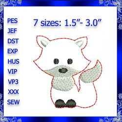 fox feltie filre embroidery design woodland fox feltie file fox feltie design ith embroidery file machine embroidery