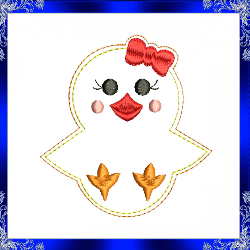 ITH Easter Chick Feltie Embroidery Little Chick Feltie Embroidery Chickie Feltie File Chickie Felti 2