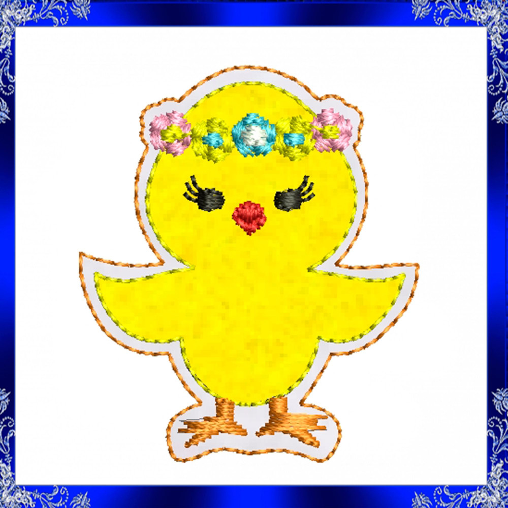 ITH Easter Chick Feltie Embroidery Little Chick Feltie Embroidery Chickie Feltie File Chickie Felti 3
