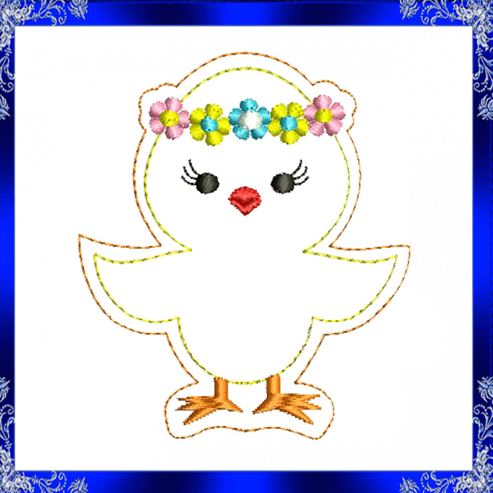 ITH Easter Chick Feltie Embroidery Little Chick Feltie Embroidery Chickie Feltie File Chickie Felti 4