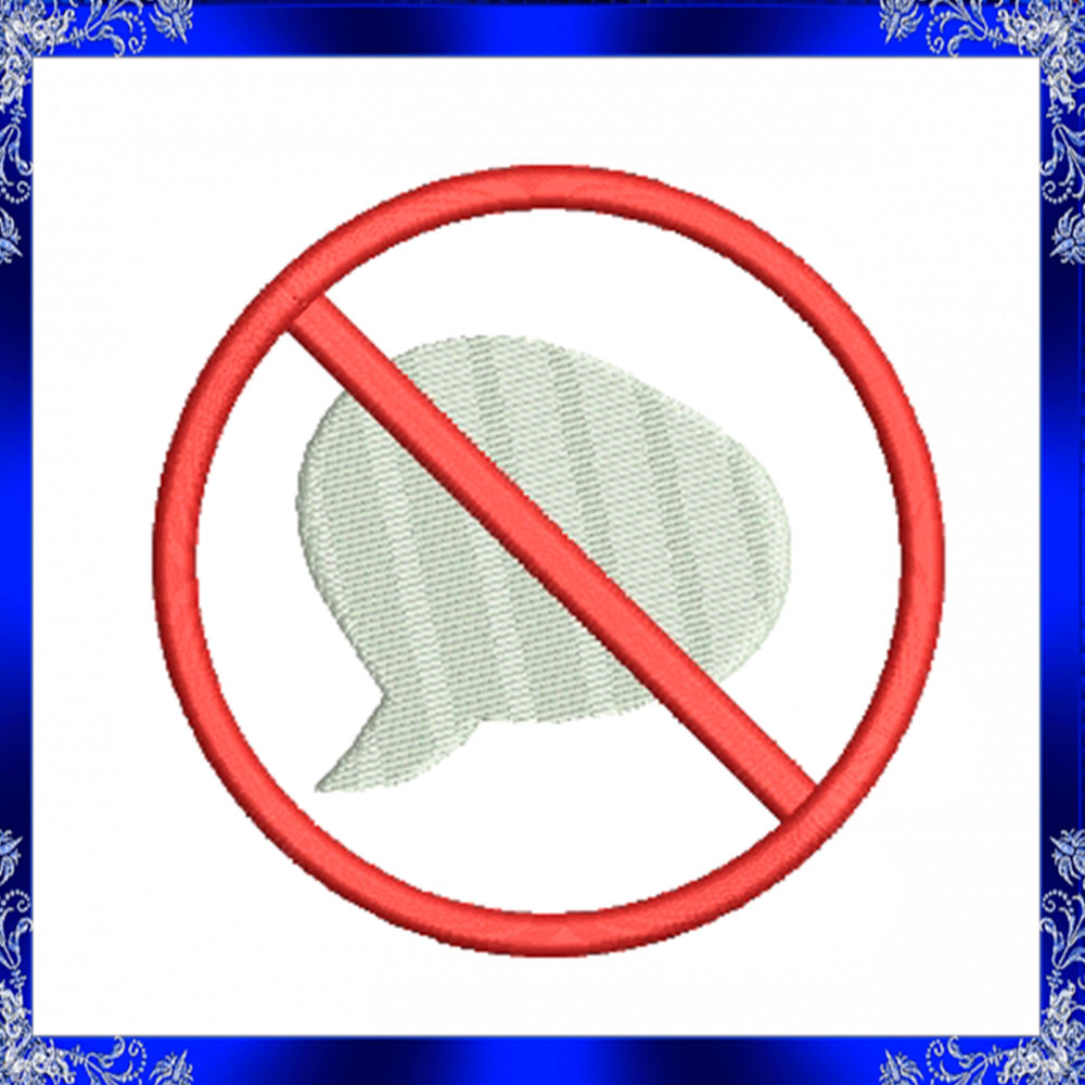 No Speaking Machine Embroidery Design Assistance Service Dog Embroidery Work Dog Embroidery Do Not 2