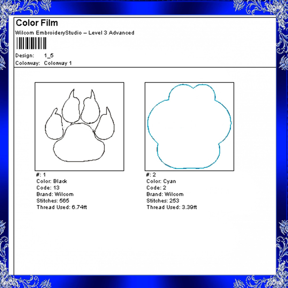 Tiger Paw Feltie File Embroidery Design Paw Print Feltie Embroidery Design Tigers Paw Machine Embro 2