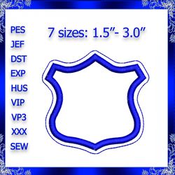 police badge feltie file embroidery design retractable badge felt badge retractable id badge holder badge pull nurse bad