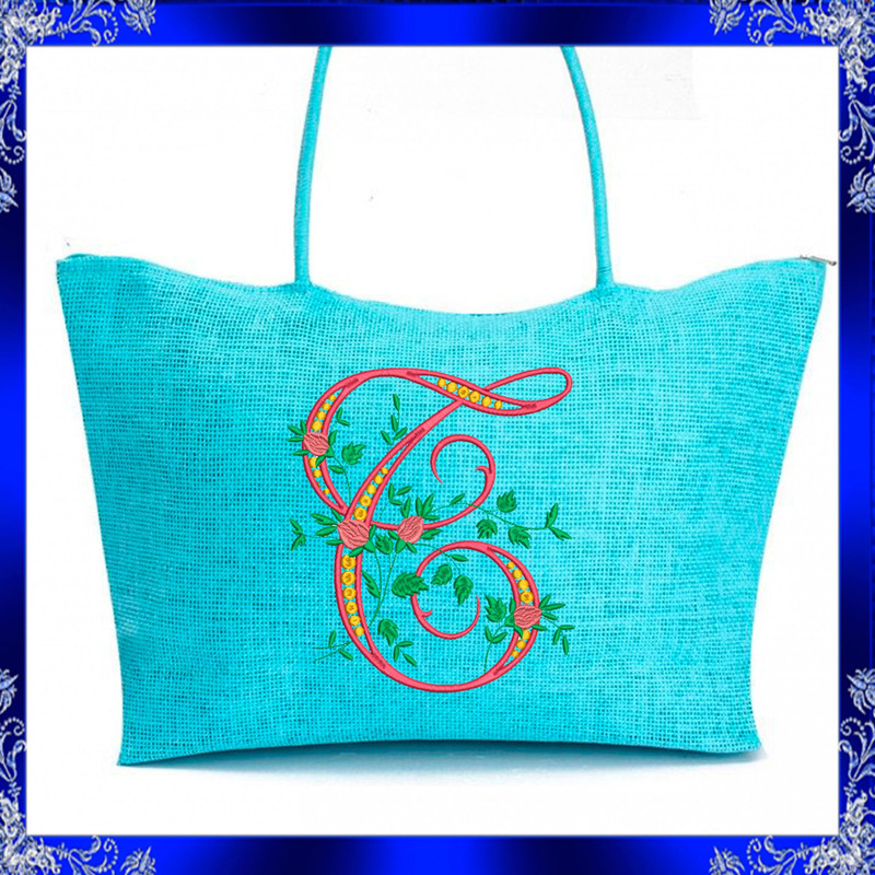 Letter T Monogram Embroidery Floral T Monogram Fancy Vine Monogram Embroidery Floral Monogram Embro 3