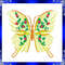 Rippled Butterfly Machine Embroidery Design Butterflies Flower Embroidery Design Flutters Embroider 2