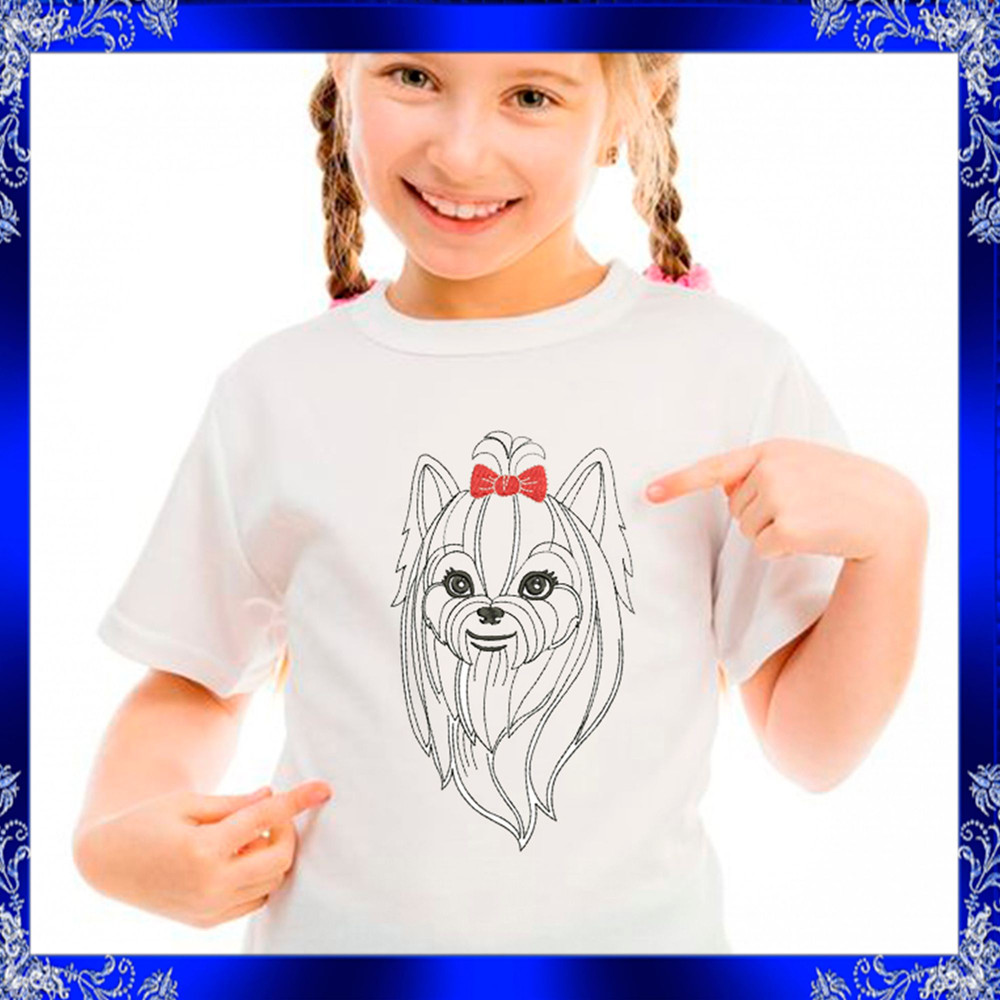 Yorkshire Terrier Embroidery Design Yorkie Dogie Embroidery Pet Embroidery Design Little Dog Embroi 2