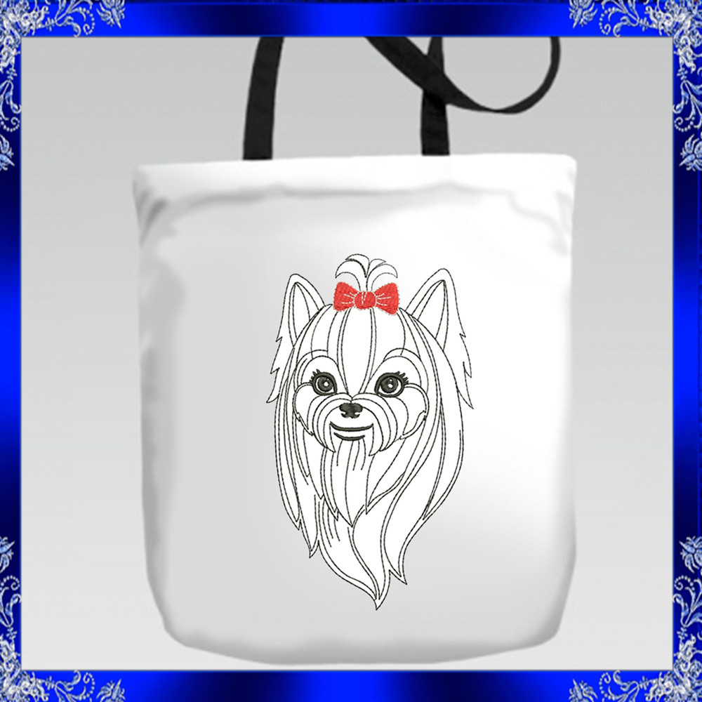 Yorkshire Terrier Embroidery Design Yorkie Dogie Embroidery Pet Embroidery Design Little Dog Embroi 3