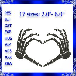 skeleton heart embroidery heart hands embroidery skull skeleton hand heart embroidery valentines day skeleton hand love