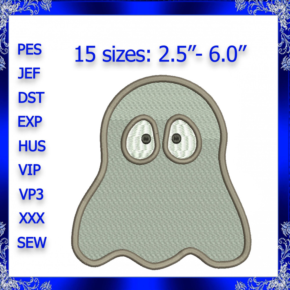 Ghost Machine Embroidery Design Halloween Ghost Embroidery Design Cute Ghost Embroidery Trick Or Tr 0