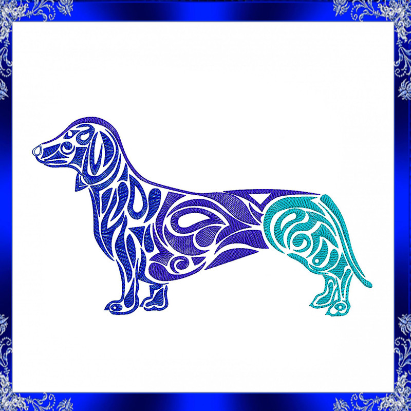 Dachshund Embroidery Design Dachshund Machine Embroidery Design Dog Pug Embroidery Pet 1