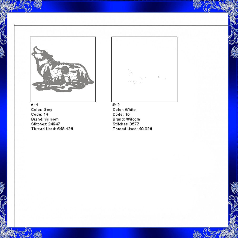 Wolf Machine Embroidery Design Wolf Moon Embroidery Design Wolf Forest Winter Embroidery Wolf 1