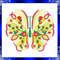 Rippled Butterfly Machine Embroidery Design Butterflies Flower Embroidery Design Flutters Embroider 2