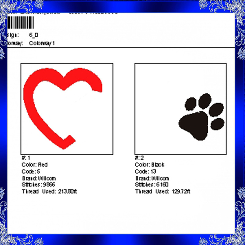 Heart Paw Machine Embroidery Design Love Paw Embroidery Paw With Heart Paw Print Heart Dog Heart Ca 1