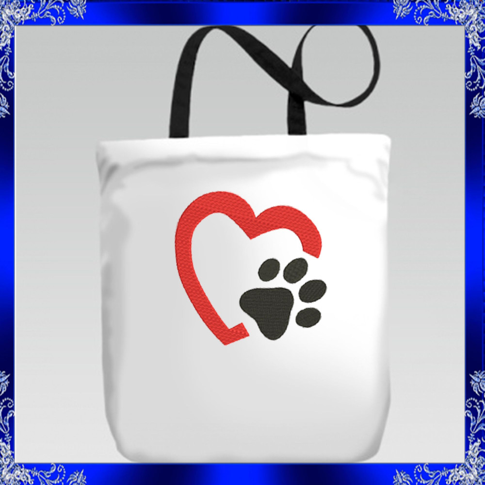 Heart Paw Machine Embroidery Design Love Paw Embroidery Paw With Heart Paw Print Heart Dog Heart Ca 5
