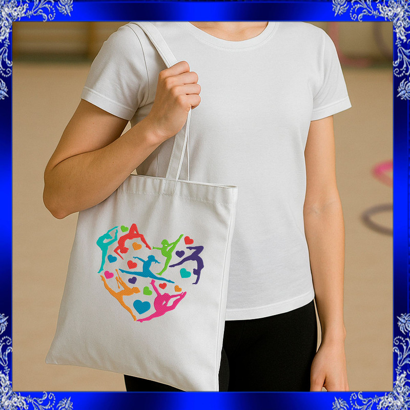 Gymnastics Heart Machine Embroidery Design Gymnast Embroidery Design Gymnast Love Embroidery Gymnas 4